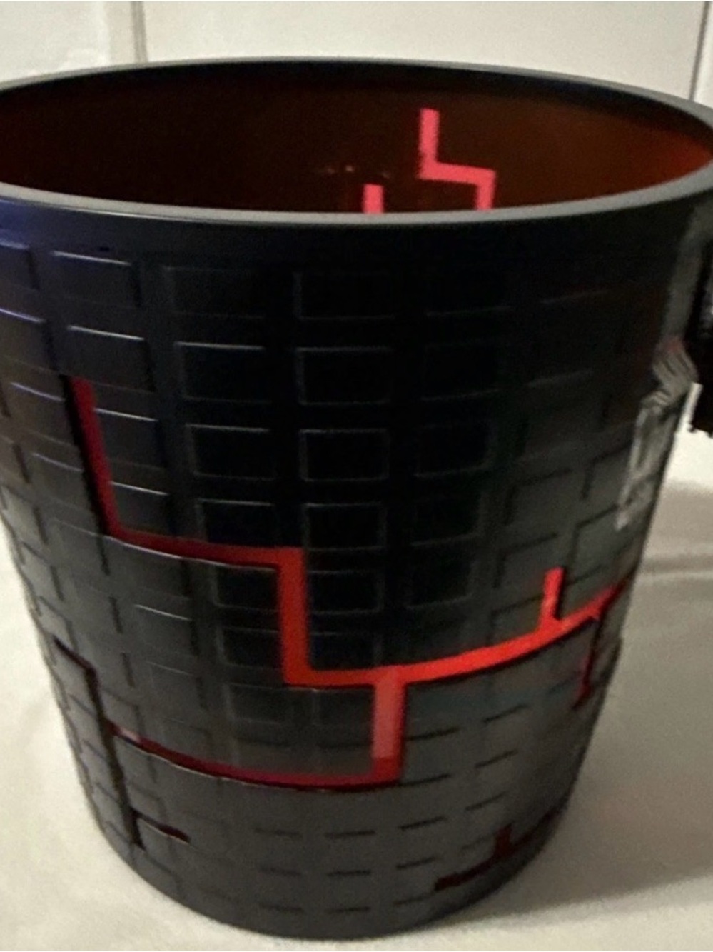 Disney / AMC Theatres TRON ARES Light-Up Popcorn Bucket Tin Black/Red